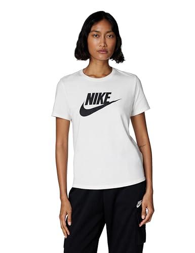 NIKE DX7906-100 W NSW TEE ESSNTL ICN FTRA T-Shirt Donna WHITE/BLACK/BLACK Taglia M