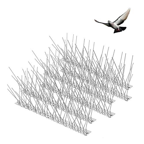 Fuuner Spuntoni per piccioni, Spuntoni Anti piccioni,Ottimo deterrente per Uccelli, Corvi e Picchi, di Facile Installazione e rimozione
