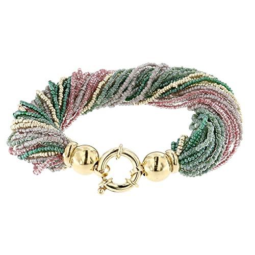 Bracciale Multifili Venetiaurum in Vetro e Argento 925 - Gioiello Made in Italy Certificato