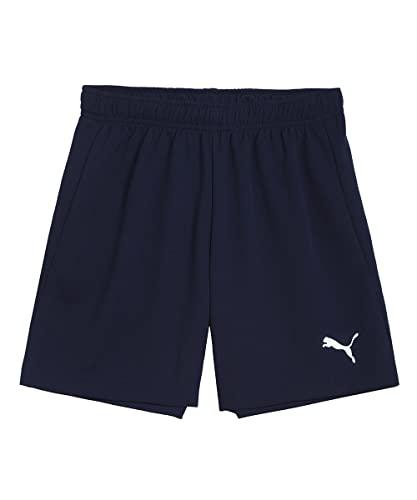 PUMA teamRISE Short Jr, Pantaloncini Unisex - Bambini e Ragazzi, Peacoat/White