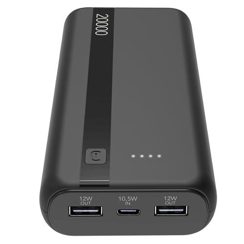 Cellularline Power Bank 20000 mAh Nera
