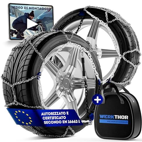 WERKTHOR 2x Catene da Neve Omologate per Auto