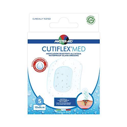 MASTER AID Cutiflex Med 10 x 8 cm - Cerotti Sterili per la Protezione Avanzata delle Ferite