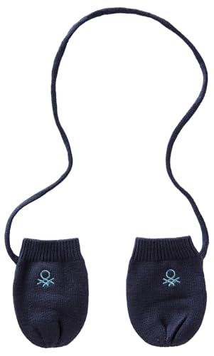 United Colors of Benetton Guanti e Manopole Blu Unisex-Bimbi