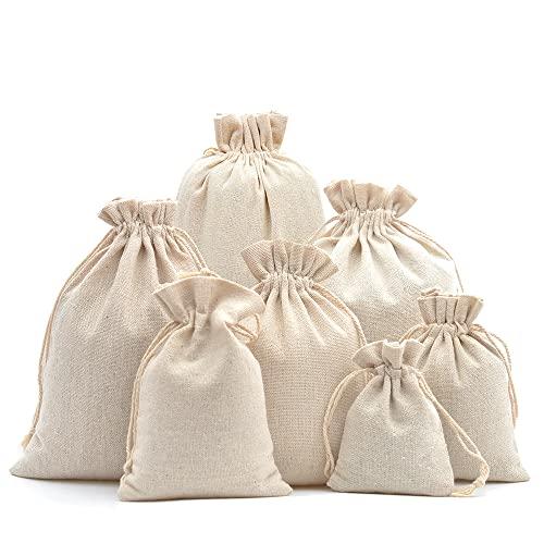 Sacchetti di Cotone DAHI 30 x 40 cm con Cordoncino - Set da 5