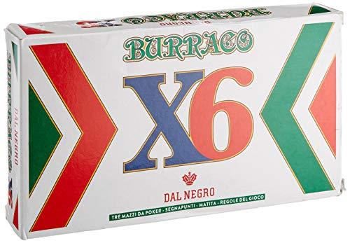 Burraco Dal Negro per 6 Persone - L'Autentico Gioco di Carte Made in Italy