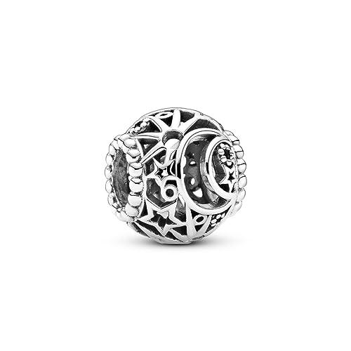 Charm Pandora Openwork Sole, Stelle e Luna