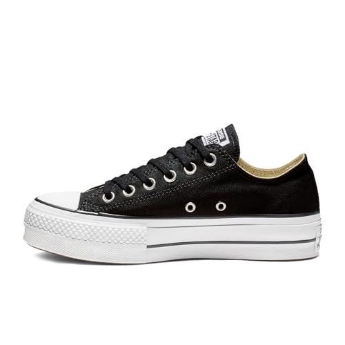 Converse 560250C Black Nero Scarpe Basse Donna Sneakers Platform Lacci Tessuto 37