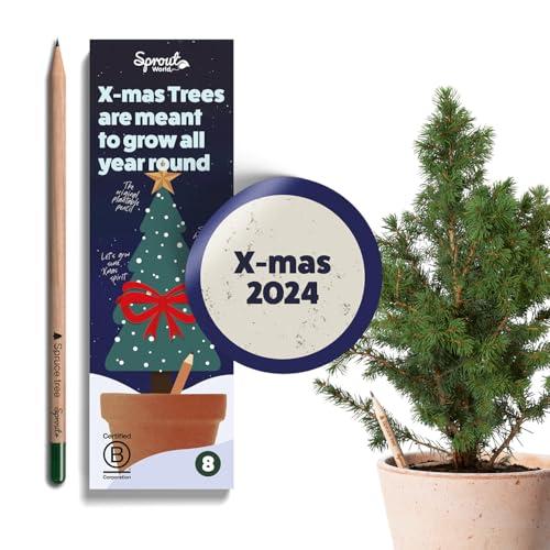 SproutWorld Matite Piantabili Edizione Natale 2024 - Set da 8