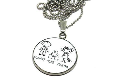 Collana Famiglia Personalizzabile
