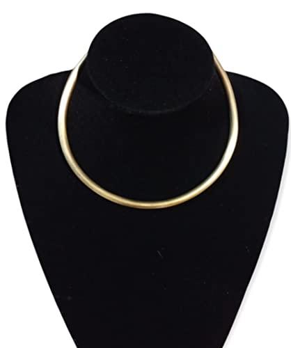 Collana in ottone rigida fatta a mano