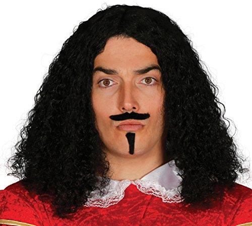 Parrucca d'Epoca con Baffi e Pomello Guirca