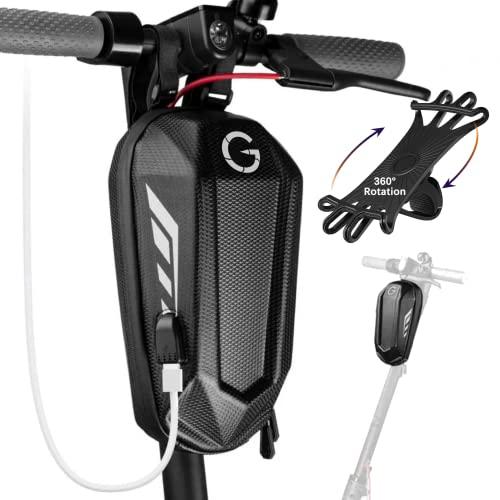 GRINADA® Borsa Monopattino Elettrico con USB - 2L/3L - Accessori Monopattino, Borsello, Zaino Portaoggetti, Marsupio Compatibile con Xiaomi, Ninebot, Ducati Kickscooter Front Bag