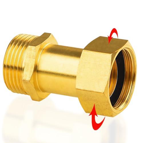 Raccordo a Vite in Ottone G1 Inch (Maschio Ø 32,5mm x Femmina Ø 30,5mm), DN25, Mobile Con Guarnizione