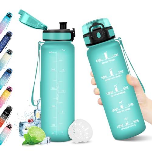 Borraccia Sportiva con Marcatori Temporali e Filtro Integrato - 500ml