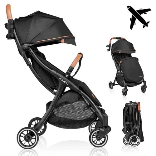 Lionelo Julie One Passeggino Leggero e Pieghevole Nero