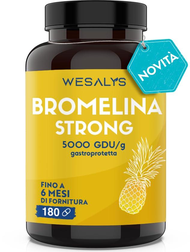 Bromelina Forte Drenante 5000 GDU/g Gastroprotetta - 180 Compresse
