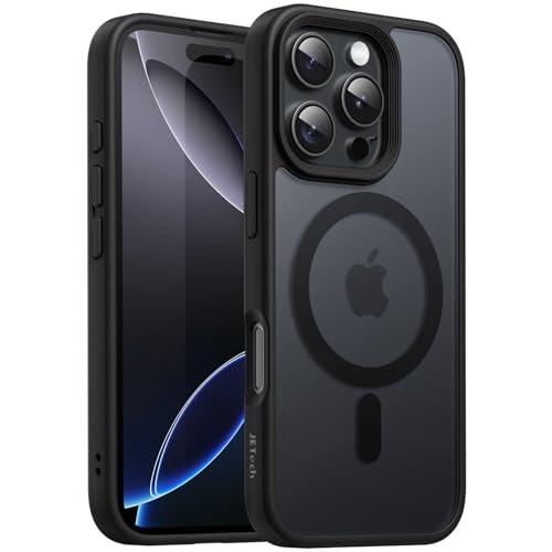 JETech Cover Magnetica per iPhone 16 Pro 6,3 Pollici - Nero