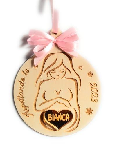 Pallina di Natale Personalizzata Mamma Incinta - Dolce Attesa