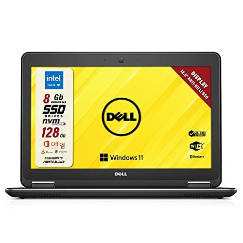 Dell Latitude E7250 Ricondizionato - Intel i5, 8GB RAM, 128GB SSD, Windows 11 Pro