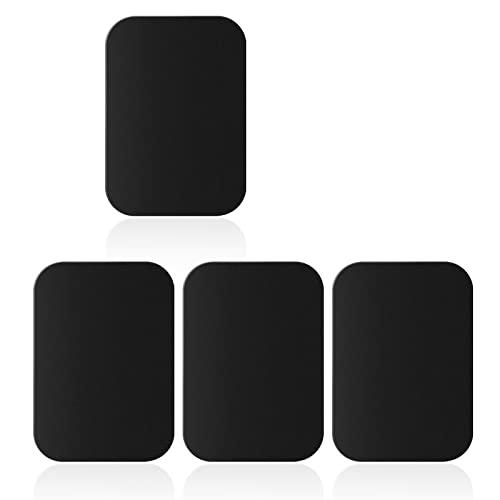 Set di 4 Piastre Metalliche Autoadesive per Supporto Magnetico Auto