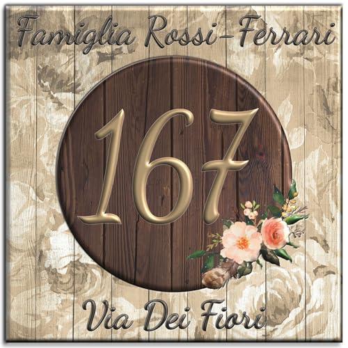 Targa Numero Civico Personalizzabile in Ceramica - Eleganza e Stile Made in Italy