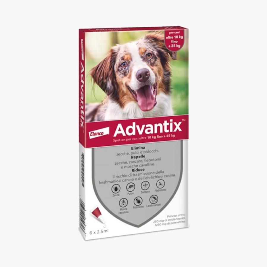 Advantix Spot-On Cani 10-25 kg - 6 Pipette