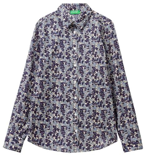 United Colors of Benetton Camicia 5OA95Q8U4, Multicolor 65p, XXS Donna