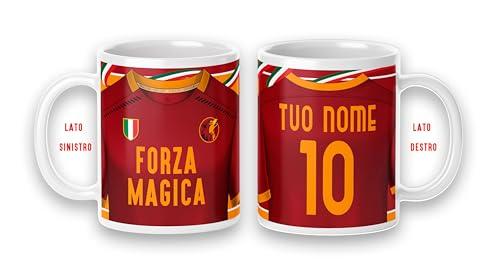 Tazza Mug Personalizzabile Tifoso - Forza Magica Cuore Giallorosso Love Rome