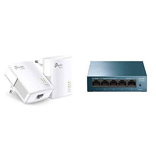 TP-Link TL-PA7017 Kit Powerline AV1000 + Switch Ethernet 5 Porte Gigabit LS105G