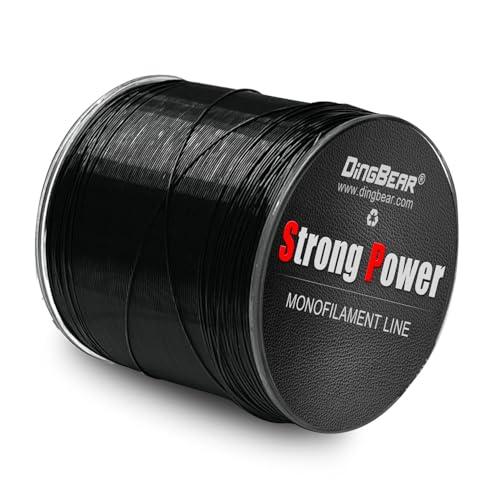 Dingbear Nero Lenza da Pesca in Nylon Monofilamento da Pesca in Nylon Filo da Pesca a Forte Tensione(200m/3.5# 12LB/0.30mm)