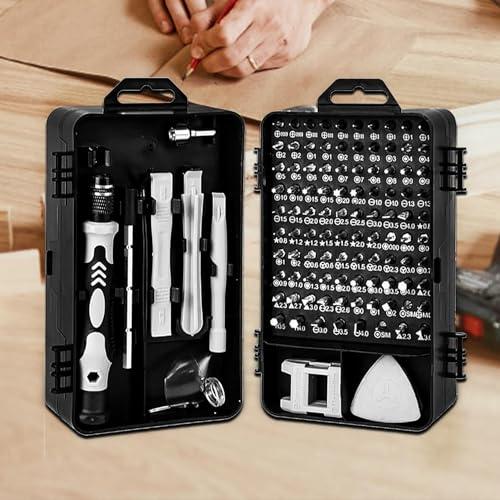 Piccolo set di cacciaviti di precisione 115 in 1 Kit di strumenti di riparazione domestica per telefono, computer, orologio, laptop, console di gioco