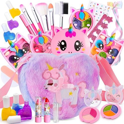 Lubibi Unicorno Set Trucco Lavabile per Bambini con Borsa di Peluche