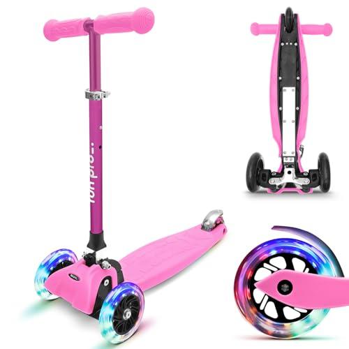 Fun Pro ONE Roller - Monopattino Pieghevole con Ruote LED per Bambini 3-6 Anni