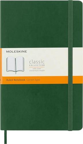 Moleskine Classic Notebook Verde Mirto, Righe, Large