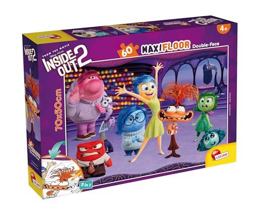 Lisciani Disney Puzzle Maxifloor Inside Out 2 Double Face 60 Pezzi
