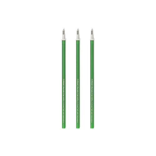 Legami - Refill per Penna Gel Cancellabile, Set 3 Pezzi, Inchiostro Termosensibile Verde, Punta 0,7 mm