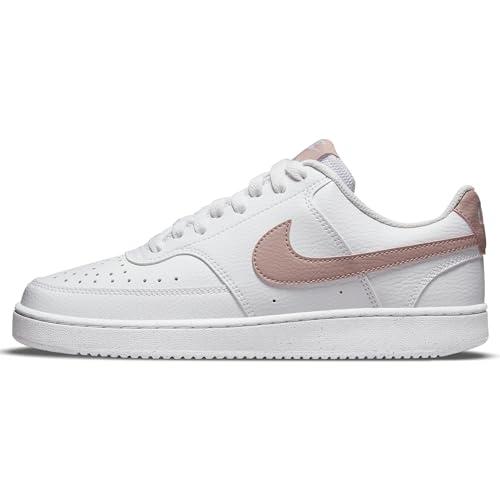 Nike Court Vision Low Next Nature, Scarpe Donna, Bianco White Pink Oxford, 39 EU