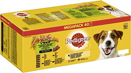 Pedigree Vital Protection, Cibo Umido per Cani Adulti, con Salsa, Multipack 40 x 100g