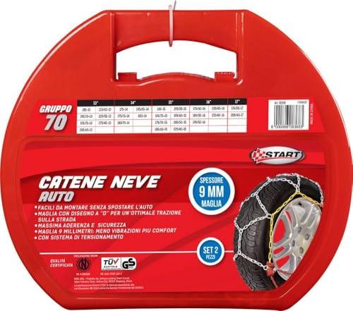 Set Due Pezzi Catene da Neve 9mm Gruppo 70