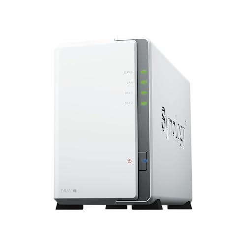 Synology DS223J NAS desktop a 2 alloggiamenti, bianco
