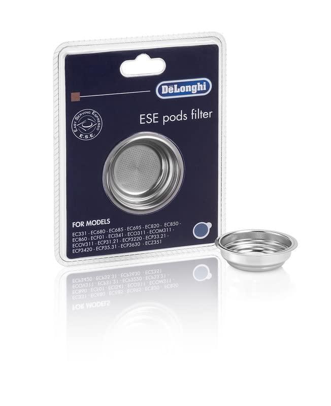 Filtro Caffe 1 Una 2 Tazza Compatibile con DeLonghi per Macchina da Caffè Dedica Distinta Scultura Icona EC680 EC685… (Filtro Cialde)