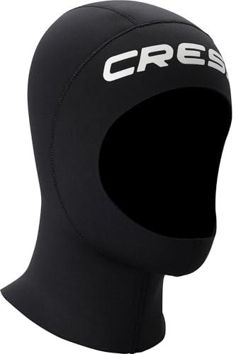 CRESSI Resilient Hood M, Cappuccio in Neoprene Bifoderato Nero 3mm Unisex Adulto