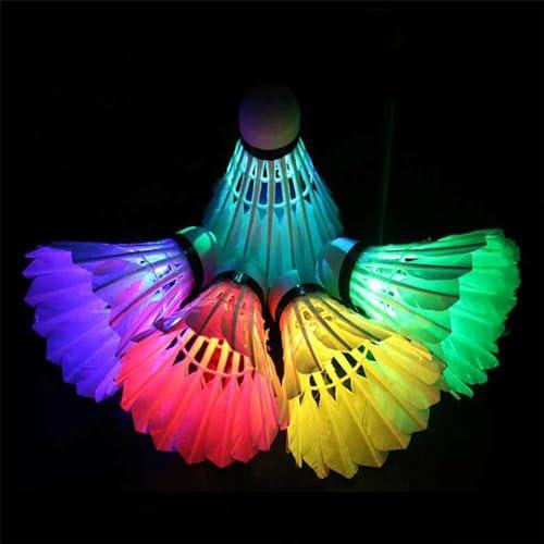 Volano Badminton a LED Luminoso per Gioco Notturno all'Aperto