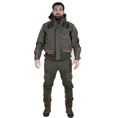 fratelliditalia.org Completo divisa caccia softshell giacca e pantalone antispino cacciatore elasticizzato abiti tecnici