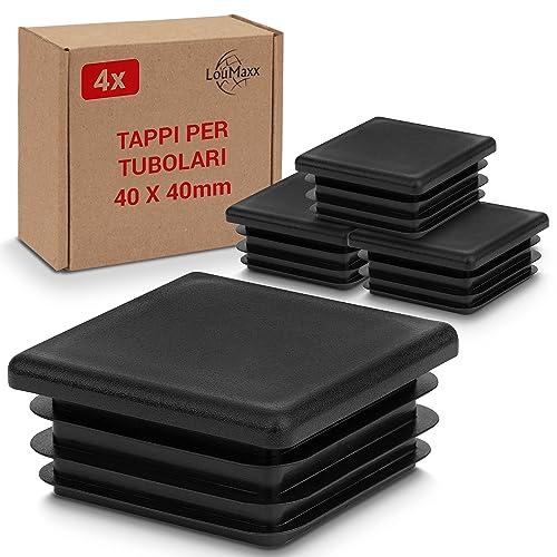 LouMaxx Tappi per Tubo 40x40 mm - Protezione e Finitura Perfetta