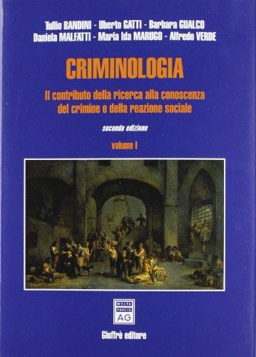 Criminologia I: Vol. 1