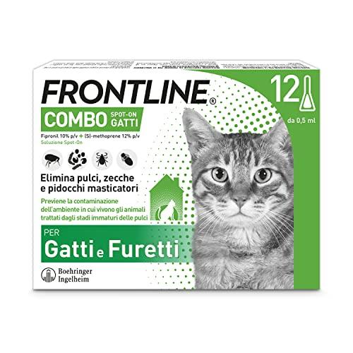 FRONTLINE Combo Gatti, 12 Pipette - Protezione Completa Antiparassitaria