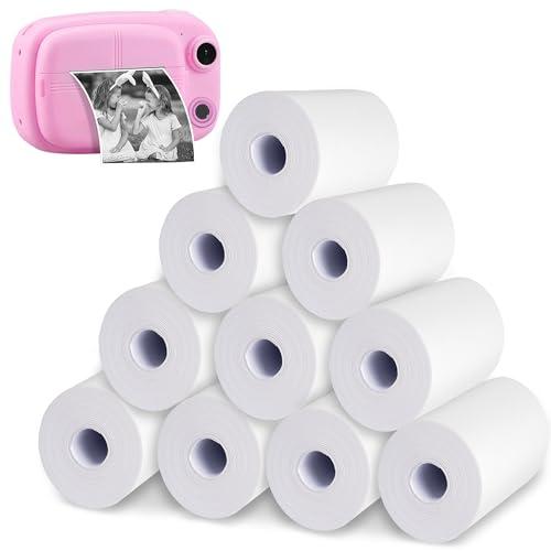 GIBOHOM 10 Rotoli Carta Termica per Stampante 57x30 mm