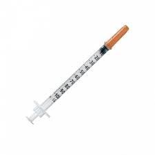 BIO Siringhe 1ML 29g x 12,7mm U-100 in plastica monouso sterile 10 pezzi